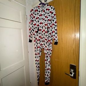 Disney Tsum Tsum Minnie Mouse Womens Onesie Pajamas size Medium